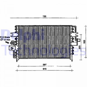 Конденсатор, кондиционер TSP0225087 DELPHI