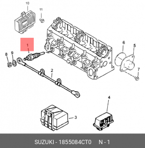 Свеча накаливания 18550-84CT0 SUZUKI