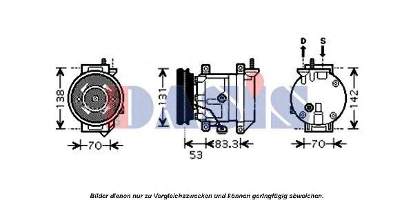 Компрессор, кондиционер 851544N AKS DASIS