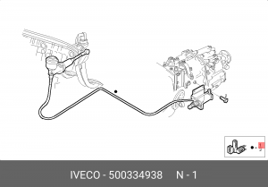 Главный / рабочий цилиндр, система сцепления 500334938 IVECO
