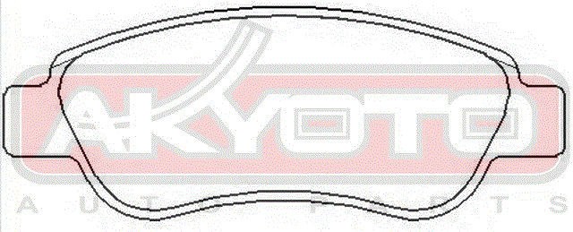 Колодки тормозные дисковые AKD-1633 AKYOTO
