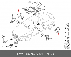 Деталь 65 77 6 977 398 BMW