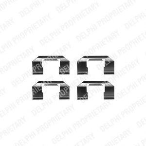 Комплектующие, колодки дискового тормоза LX0232 DELPHI