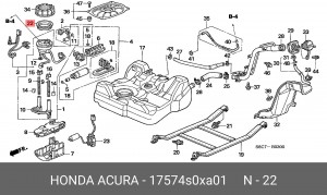 Деталь 17574S0XA01 HONDA