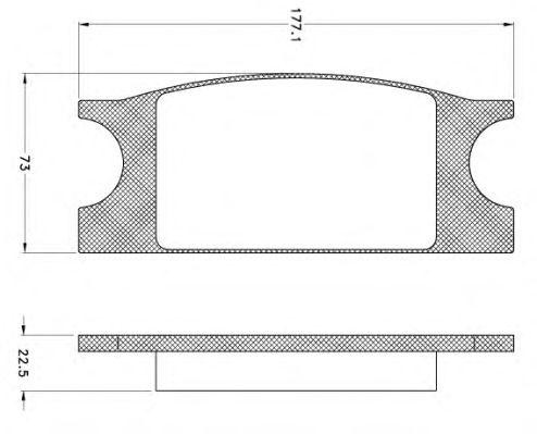 Комплект тормозных колодок, диско JCA1002 REMSA