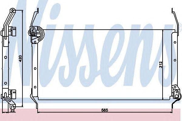 Конденсатор, кондиционер 94195 NISSENS