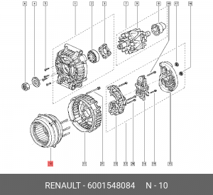 Статор, генератор 6001548084 RENAULT