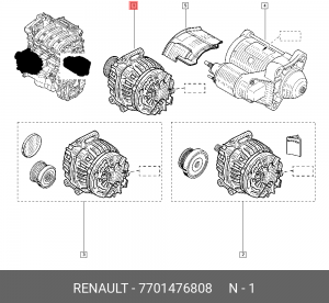 Генератор 7701476808 RENAULT