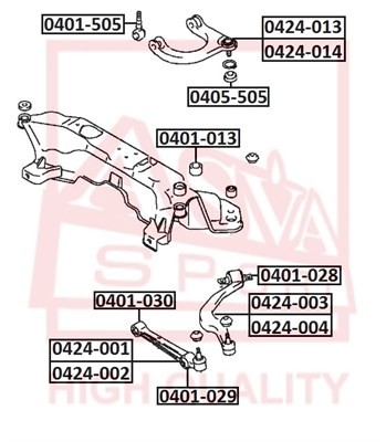 Сайлентблок 0401-505 ASVA