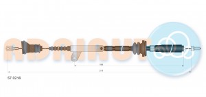 Трос ручного тормоза 570216 ADRIAUTO