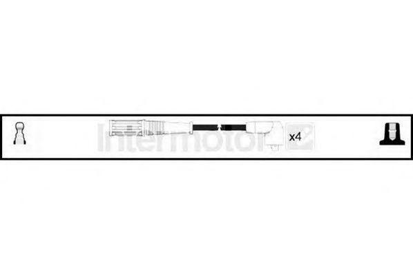 Ккомплект проводов зажигания 76011 STANDARD