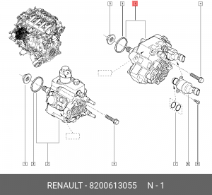 Насос высокого давления 8200613055 RENAULT