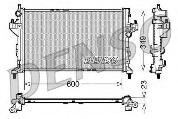 Радиатор, охлаждение двигател DRM20045 DENSO
