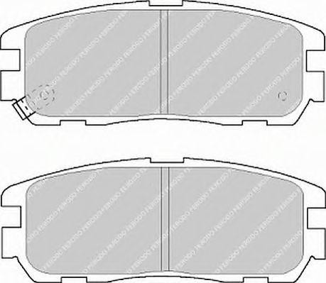 Комплект тормозных колодок, диско FSL1017 FERODO