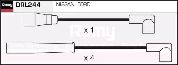 Ккомплект проводов зажигания DRL244 DELCO REMY