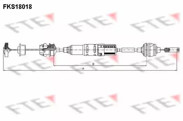 Трос, управление сцеплением FKS18018 FTE