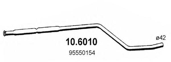 Средний глушитель выхлопных газов 106010 ASSO