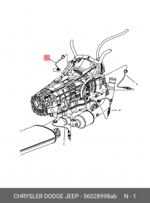 Лямбда-зонд 56028 998AB CHRYSLER
