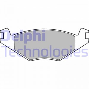 Комплект тормозных колодок, диско LP505 DELPHI
