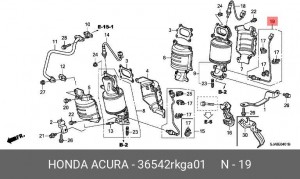 Датчик кислородный (лямбда-зонд) 36542RKGA01 HONDA