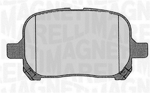Комплект тормозных колодок, диско 430216171016 MAGNETI MARELLI