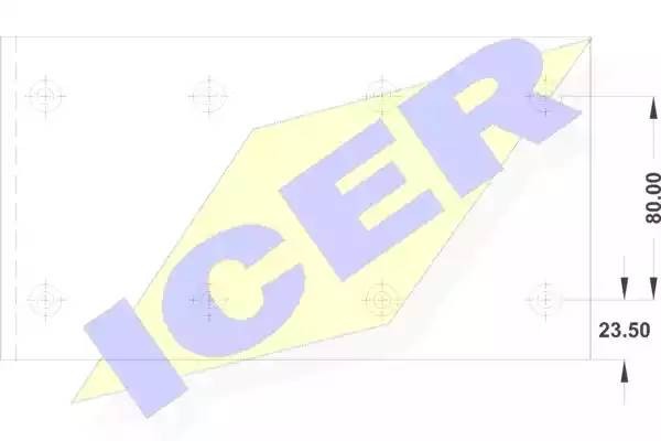 Комплект тормозных башмаков, барабанные тормоза 21799100 ICER