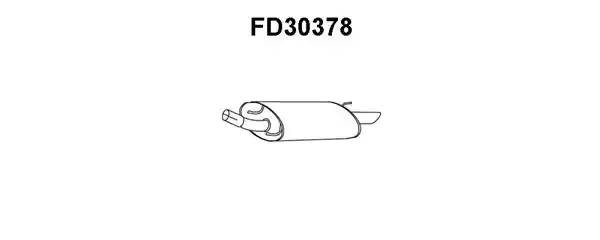 Глушитель выхлопных газов конечный FD30378 VENEPORTE