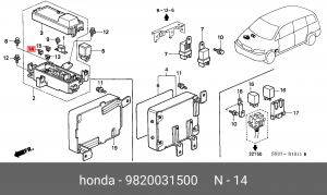Предохранитель 9820031500 HONDA
