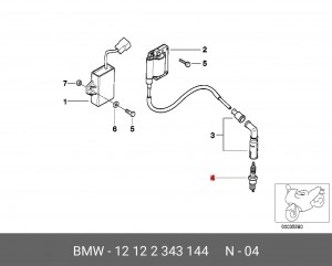 Свеча зажигания 12 12 2 343 144 BMW