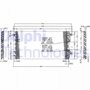 Конденсатор, кондиционер TSP0225166 DELPHI