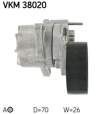 Натяжной ролик, поликлиновой  ремень VKM38020 SKF
