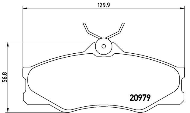 Комплект тормозных колодок, диско P85008 BREMBO