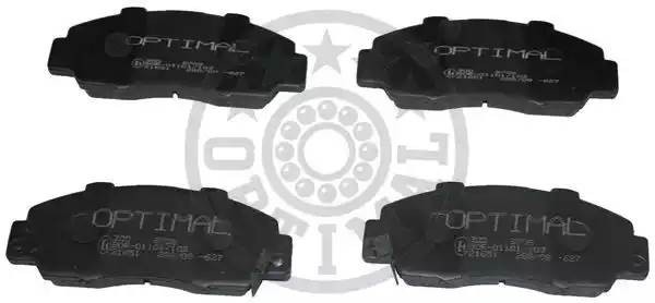 Комплект тормозных колодок, диско 9708 OPTIMAL