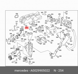 Болт крепления A 002 990 50 22 MERCEDES BENZ