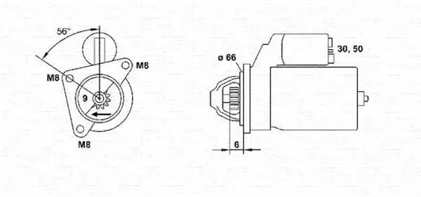 Стартер 943253104010 MAGNETI MARELLI