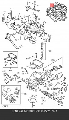 Карбюратор 90107502 GENERAL MOTORS