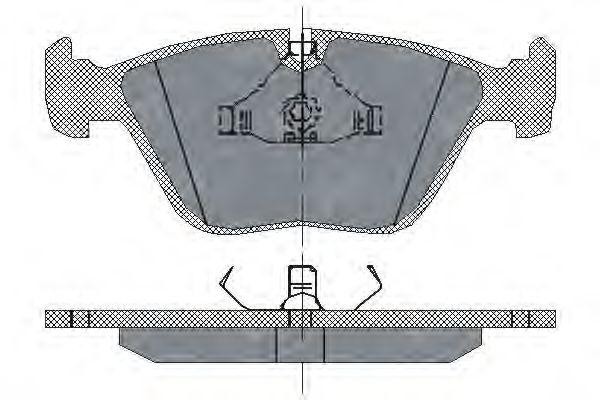 Комплект тормозных колодок, диско SP138 SCT