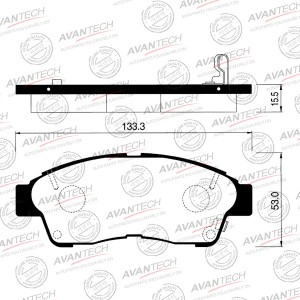 Колодки тормозные дисковые AV795 AVANTECH