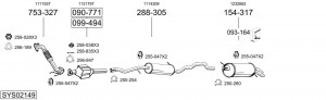 Предглушитель выхлопных газов 233869 BOSAL
