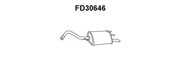 Глушитель выхлопных газов конечный FD30646 VENEPORTE
