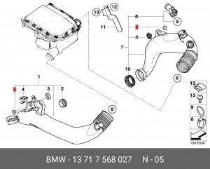 Деталь 13 71 7 568 027 BMW