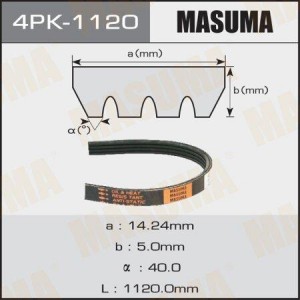 Ремень приводной 4PK-1120 MASUMA