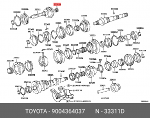 Подшипник КПП 90043-64037 DAIHATSU