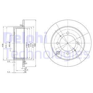 Тормозной диск BG3400 DELPHI