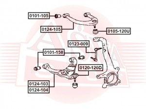 Сайлентблок 0101-158 ASVA