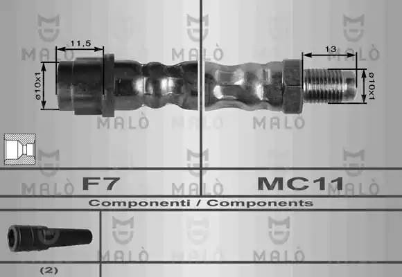 Тормозной шланг 8927 MALO