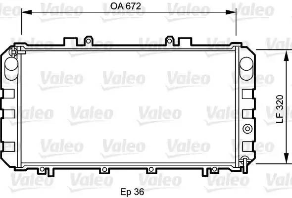 Радиатор, охлаждение двигател 732416 VALEO PHC