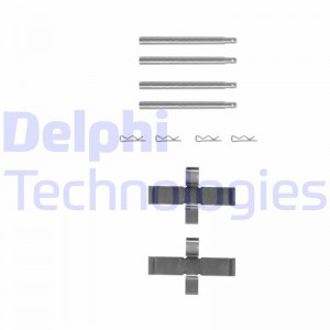 Комплектующие, колодки дискового тормоза LX0289 DELPHI