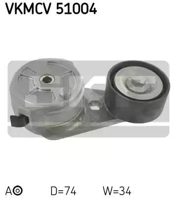 Натяжной ролик, поликлиновой  ремень VKMCV51004 SKF
