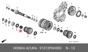 Деталь 91012P6H003 HONDA